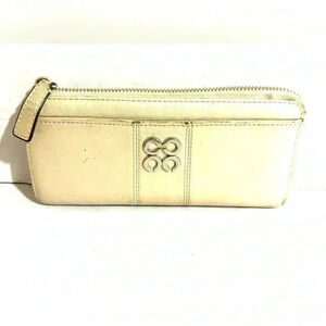 Coach vintage beige leather wallet